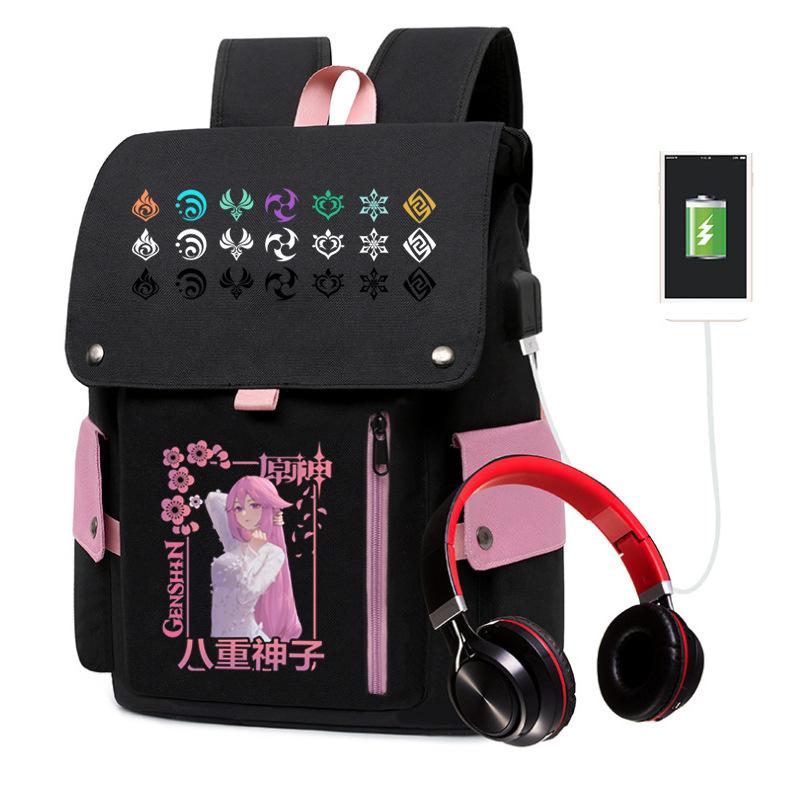 Elementary School Students In Grades 1-6 Waterproof Large-capacity Schoolbag Adolescent Yuanshen Backpack