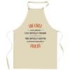 Kitchen Apron - A Carla Also Awesome - Breton Print - Durable Cotton - Printed In France
