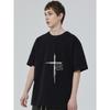 T-shirt noir avec croix et verset biblique pour Je connais les projets que j'ai pour vous Jérémie 29 11 Vêtement chrétien décontracté