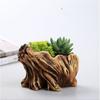 Cement Creative Small Tree Root Flower Pot Shaped Succulent Garden Pots for Plants Home Decoration Accessories Gift
