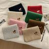 Simple Cartoon Puppy Knitted Scarf For Women With Winter Atmosphere Cute And Warm Knit Scarf For Students