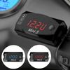 3 i 1 elektronisk klocka Universal Motorcykel Voltmeter Termometer Watch Display