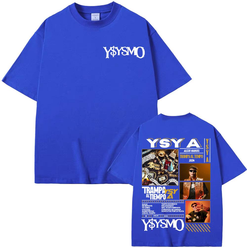 Rapper Ysy A Trampa Al Tiemopo Album Tour 2025 T Shirts Men Women Retro Fashion Gothic Tshirt Casual Cotton High Quality T Shirt