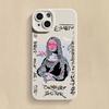 Graffiti Veľké umenie Estetika Dávid Mona Lisa Mäkké puzdro na telefón Pre iPhone 15 14 13 12 11 16 Pro Max XR X XS 7 8 15 Plus SE Kryt