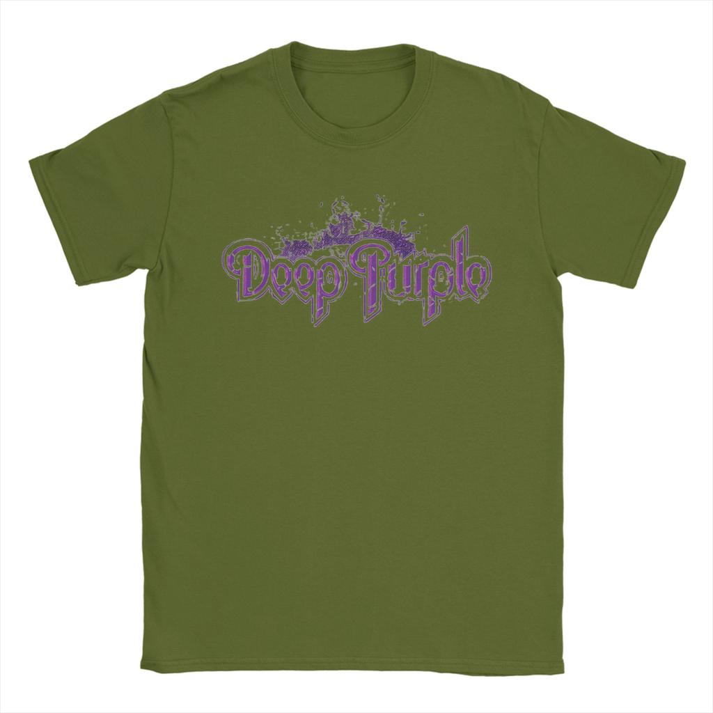 Band Deep Purple Art T Shirt Summer Pure Cotton TShirts For Adult Harajuku Casual Tshirt ShortSleeve Vintage Tops
