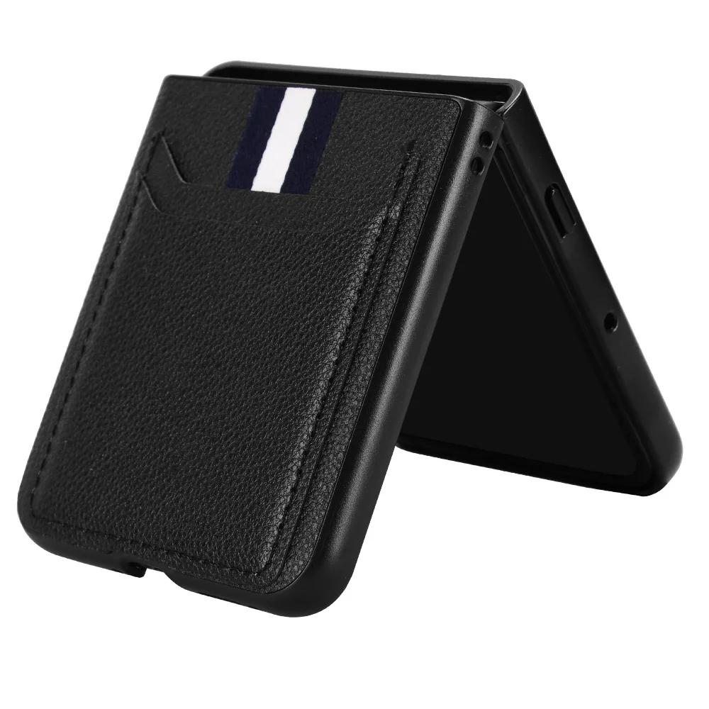 Luxury PU Leather Card Slots Stand Case For Motorola Razr 70 60 50 Ultra PC Hard Shockproof Cover For MOTO Razr 70 60 50 Bumper
