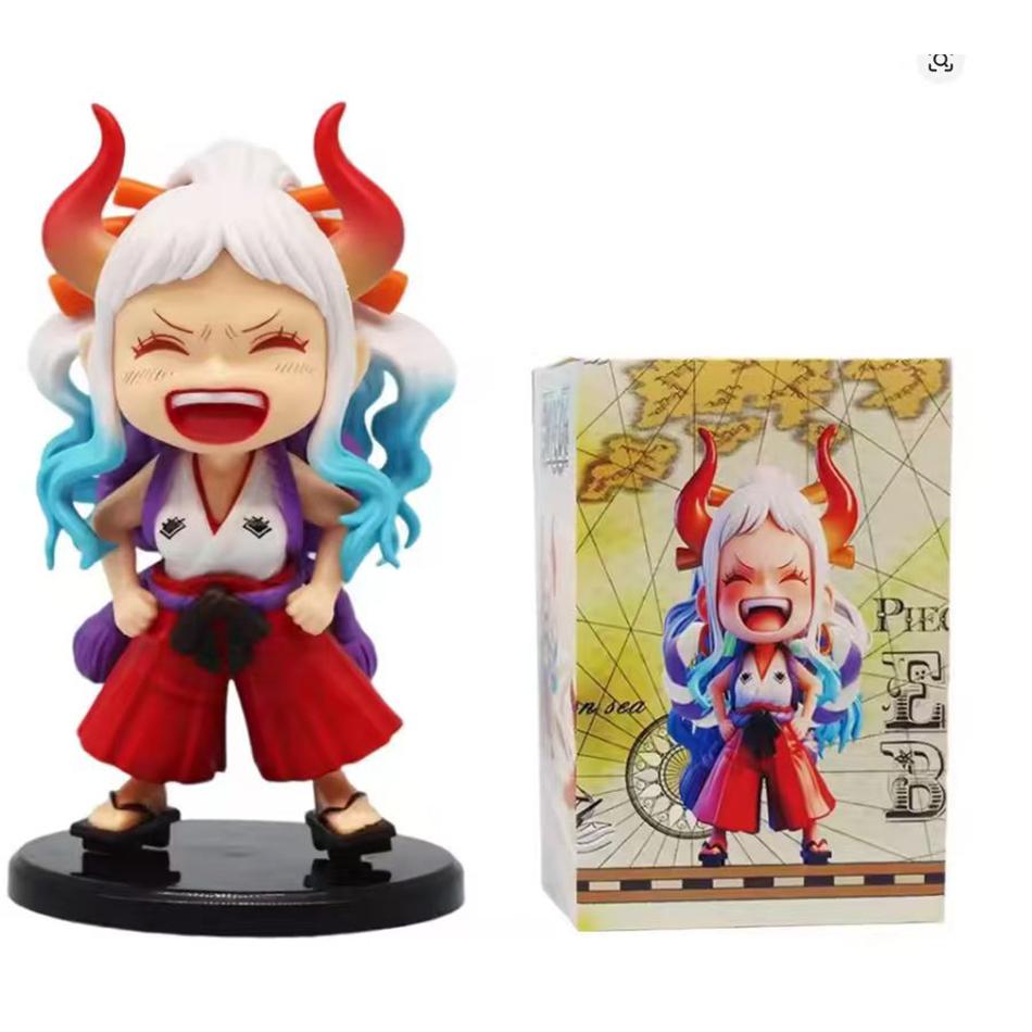 Nouvelle figurine One Piece Luffy Zoro Sanji Portgas D.Ace Yamato version Q dessin animé personnage anime Collection de Noël anniversaire jouets Chaud