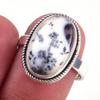 Natural Dendrite Opal Gemstone Handmade 925 Solid Sterling Silver Ring S.8 Y0Q81