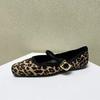 Fashion Women's Flat Shoes Round Toe Leopard Print Casual Shoes Ladies Breathable Slip-on Outdoor Soft Mary Jane Shoes 2026