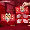 Folding Red Envelope 6/10 Card Slots Red Pocket Lucky Money Evenlopes Red Ita Bag Spring Festival Hongbao Nouvel An Chinois 2026
