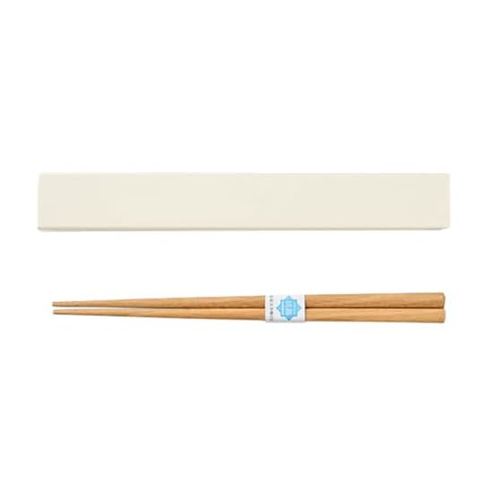 Takenaka Chopstick Case Set tutu, Chopsticks & Case Set, Made in Japan, Ivory, (Case) approx. 2.7×19