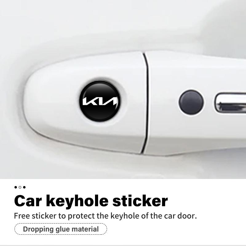 Car Door Keyhole Lock Cylinder Protective Cover Sticker for Kia Rio K5 K2 Sportage Ceed Sorento Picanto Stinger Soul Udrgf
