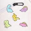 Macaron Dinosaur Metal Badge: Cute Pterodactyl & Triceratops Brooch for Clothing Decoration