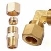 Rovný koleno 1/8" 1/4" 3/8" 1/2" NPT samec x 3/16 1/4 5/16 3/8 1/2 5/8 palca hadička kompresná spojka mosadzná armatúra plyn palivo voda