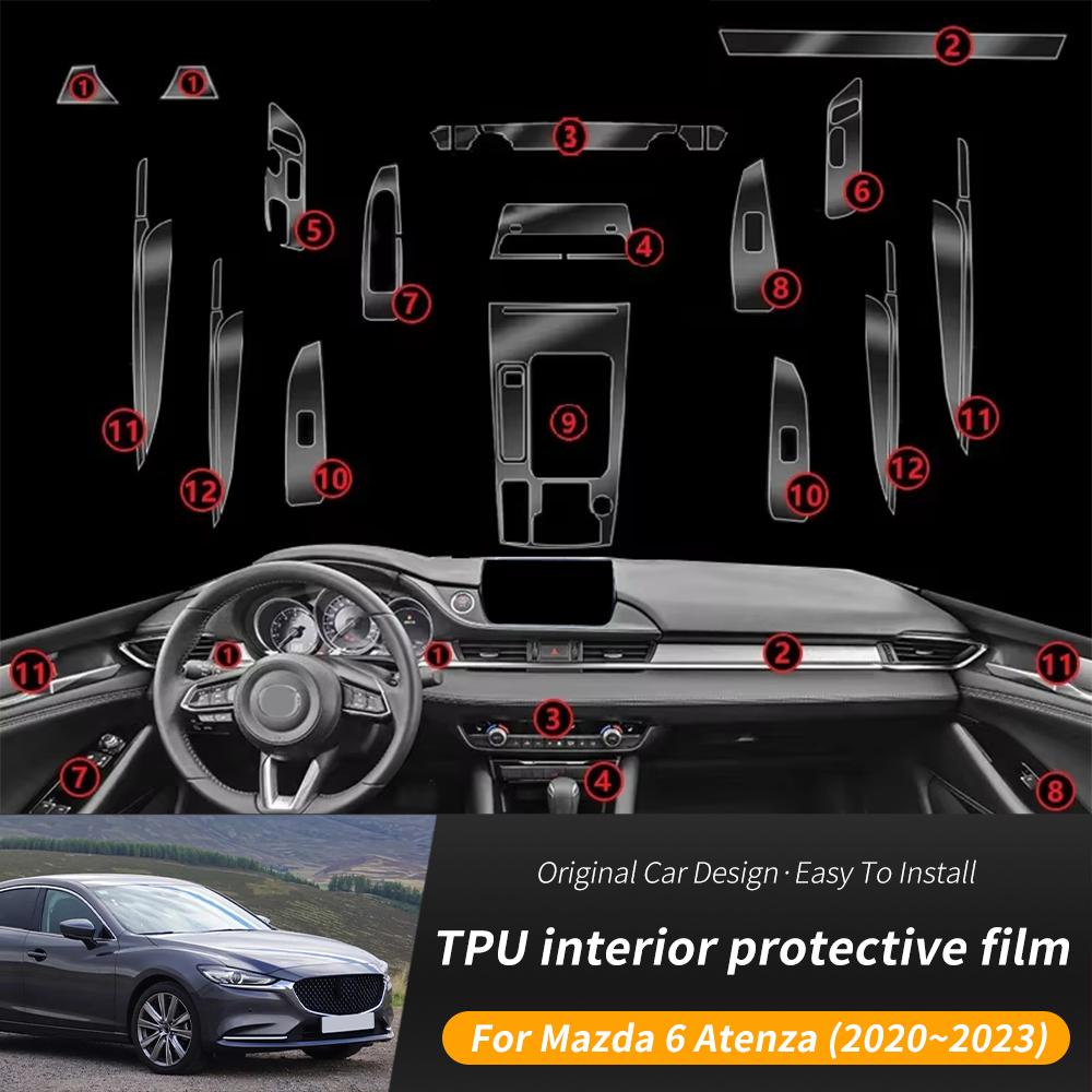 TPU Protection Film Switch Set for Mazda 6 Atenza 2020-2023