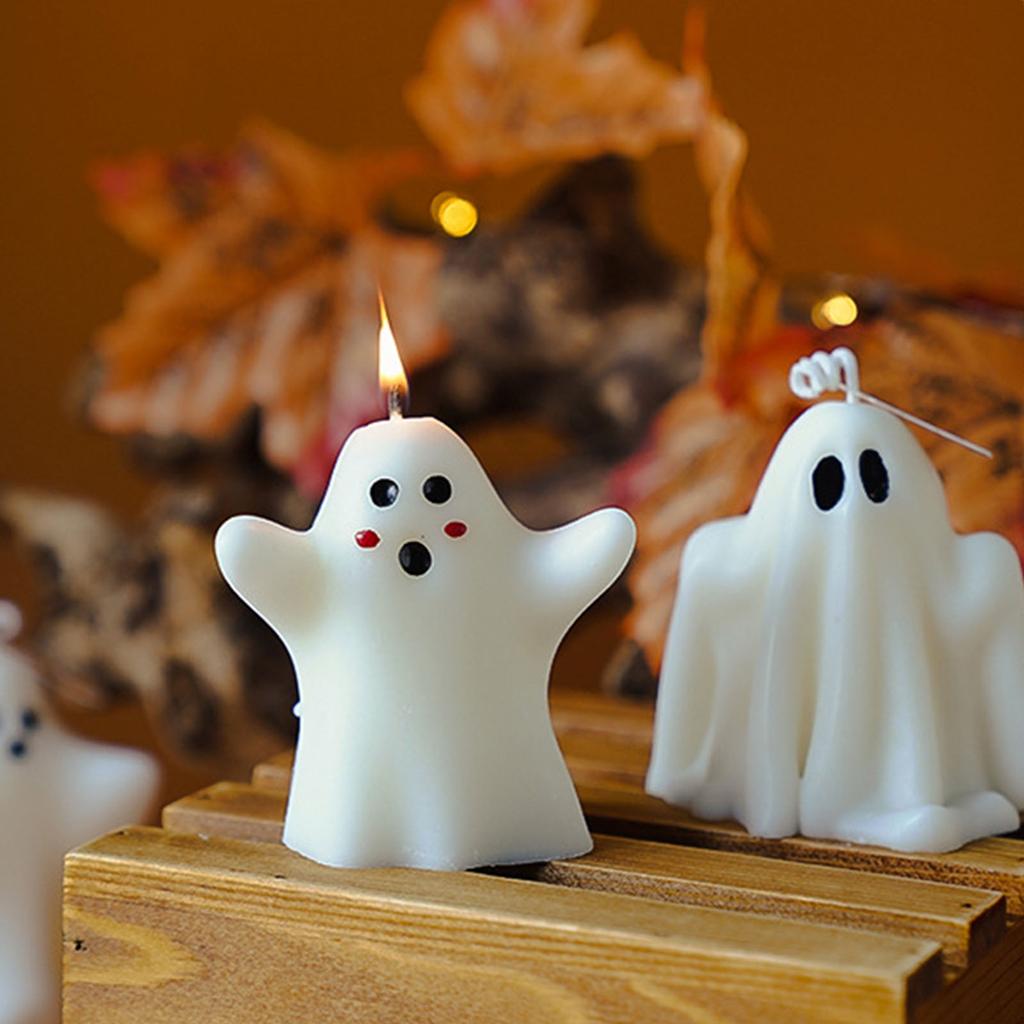 Spectre Silikon Schokoladenformen Kuchenformen Fondantformen Halloween-Themen Kerzenformen für Epoxidharz Kerze Seife