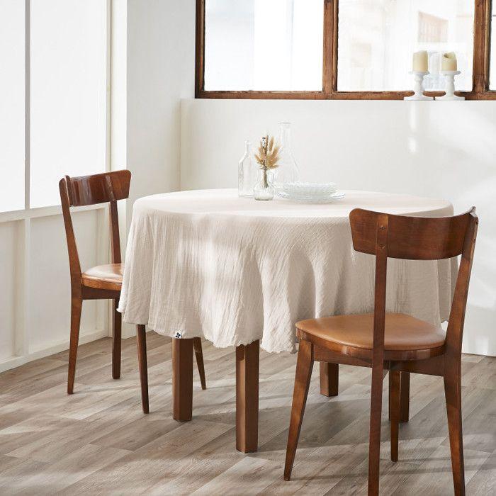 Tablecloth "Gaïa" Rode 180 Cm "Cotton Gauze" - Gaïa Pampa