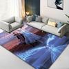 1 Stück Gefrorener Teppich, Teppich für Wohnbereich, Schlafzimmer und Spielzimmer, Strapazierfähig, Fleckenbeständig und Leicht zu Reinigen, Wohnzimmer