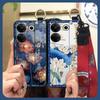 Für Mama Handyhülle im chinesischen Stil Für Tecno Camon20 Pro 5G/CK8n Mode Handschlaufe Weiche Hülle Handyhalter Schmutzabweisend