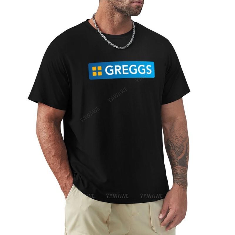 Mann schwarze T-Shirts Sommer T-Shirt Greggs Logo T-Shirt T-Shirt Mann Katzen-Shirts Vintage T-Shirt Herren weiße T-Shirts