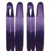 150CM femmes noir dame cheveux longs raides pleine perruques Cosplay fête Anime perruque Extensions de cheveux