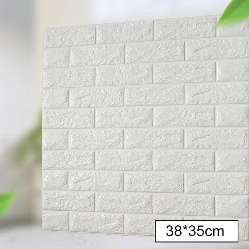 10/20Pcs 3D Brick Wall Sticker Self-adhesive Waterproof Foam Panel Wallpaper Bathroom Kitchen