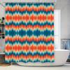 Charming Geometric Shower Curtain with Bright Colors A Must-Have for Your Bathroom Décor