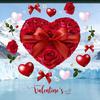 Yousheng Heart-Shaped Rose Flower Window Sticker Valentine's Day Removable PVC Window Glass Decal Reusable Static Clings for Home Wedding Anniversary