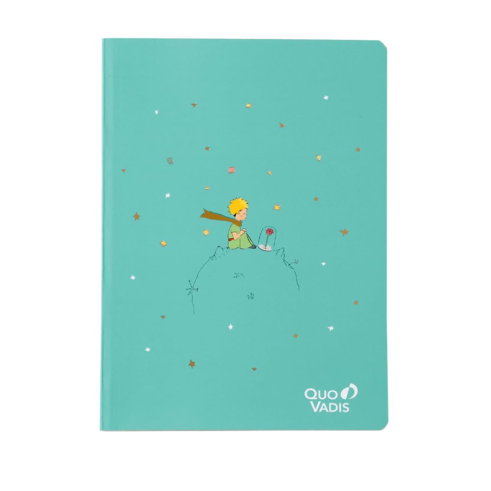 Quo Vadis Notebook, Soft Cover, "The Little Prince," Horizontal Ruled, A5, 128 Pages, White Paper, Rose, Qv2371388