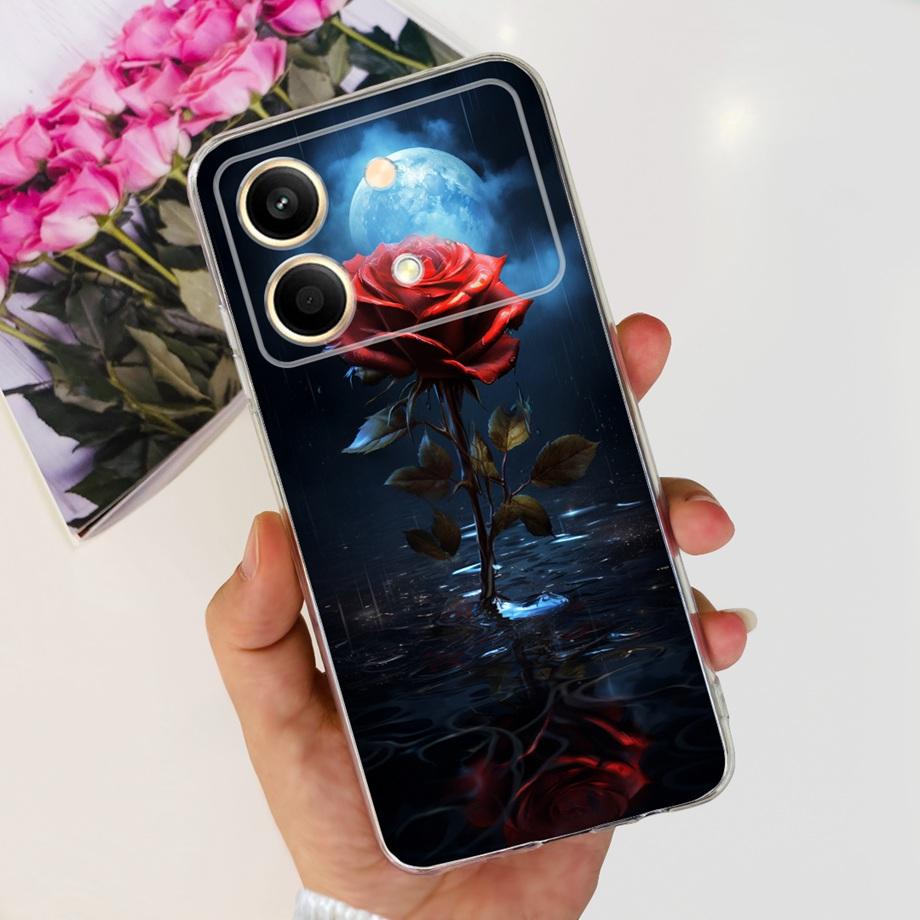 For Xiaomi Poco M6 Pro 4G 5G Poco X6 Pro X6 Neo Phone Case Clear Soft TPU Silicone Back Cover Cool Cartoon Girly Fashion Bumper