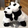 Latest 50cm-110cm Lying Panda Plush Playthings Gentle Cartoon Animal Black plus White Stuffed Doll Sleeping Pillow