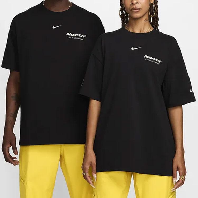 Nike X NOCTA LArt Burrow T-shirt (Dimensionamento dell'Asia) Streetwear Nero Unisex FD2206-010