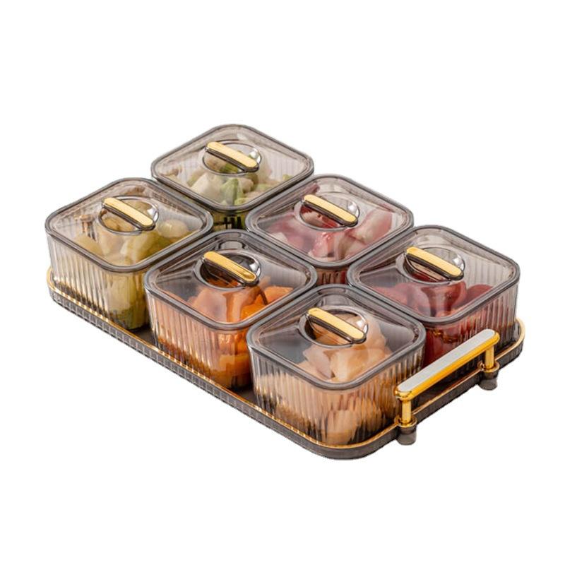 Ľahký luxusný priehľadný podnos na ovocie Domáca obývacia izba Konferenčný stolík Podnos na cukrovinky Úložný box na orechy a sušené ovocie Servírovací tanier na občerstvenie