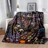 F-Five-Nights At F-Freddy's Game Print Flannel Blanket Cozy Warm Throw Bedroom Sofa Present Indoor Home Lounge Bedding Decor
