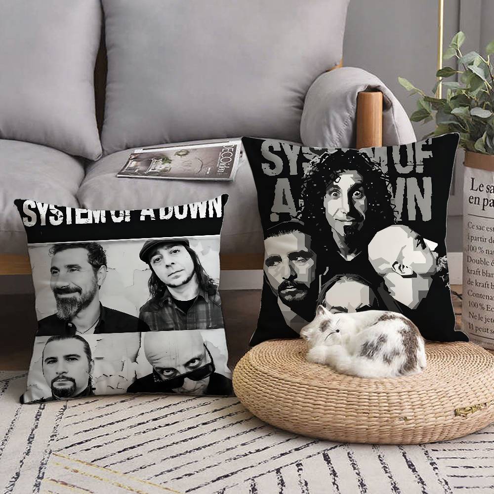 S-System Of A D-Down Band Pillow Case Square Pillow Bedroom Sofa Leisure Comfort Cushion Car Living Room Home Decoration