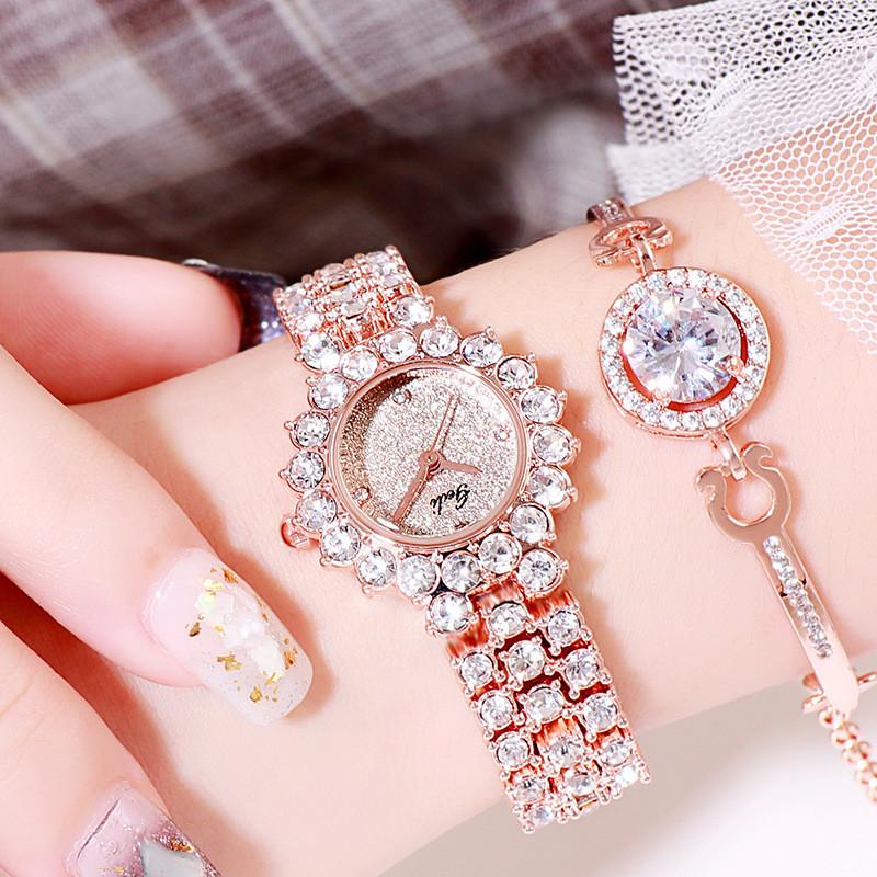 Fashion Quartz Watch For Women With Starry Sky Design And Waterproof Feature