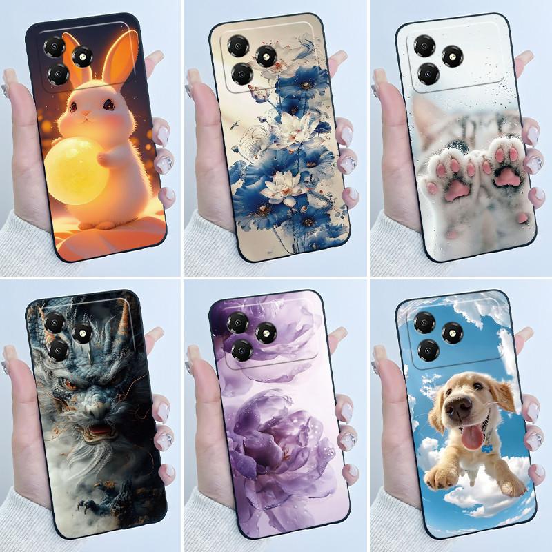 Phone Casing For ZTE Blade A36 Case Z2472 Aesthetic Luxury Cute Cool Boys Girls Black Matte Soft Silicone Protective Back Cover