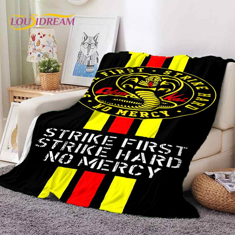 3D Cobra Kai Classics TV Amanda Karate Soft Flannel Blankets,Throw Blanket Comfortable Blanket for Picnic Beds Sofa Home Bedroom