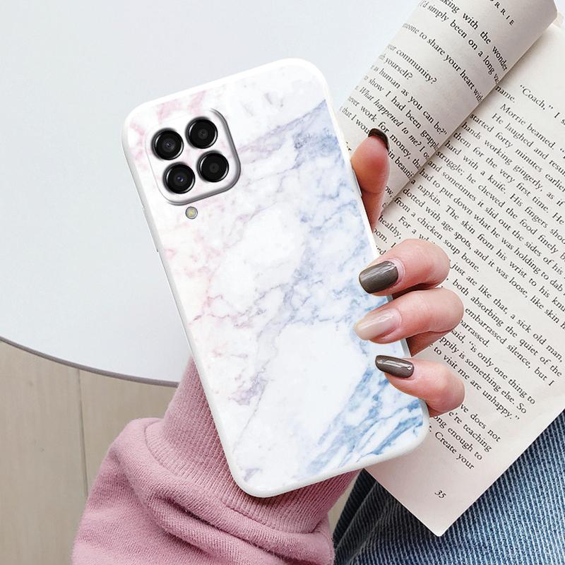 Case For Samsung Galaxy M33 M53 5G Phone Cover Vintage Marble Watercolor Painting Silicone Tpu Funda For Samsung M55 M54 M34 M13