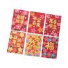 6Pcs Cartoon 2025 Red Envelope Bag Thickened Cute Lucky Red Pocket Gold Stamping New Year Red Packet Spring Festival