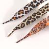Gepersonaliseerde Satijnen Veters met Luipaardprint 2cm - Brede Platte Veters voor Witte Sneakers