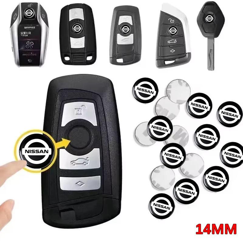 14mm New Car Key Emblem Stickers Auto Control Key Logo Accessories For Nissan Nismo X-Trail T32 T31 Qashqai Tiida Teana Car Styling
