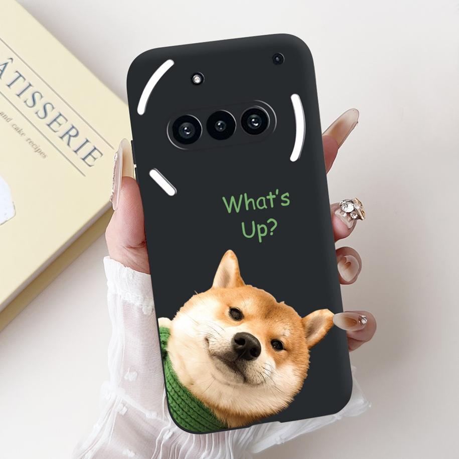 For Nothing Phone 3A A059 Case Cute Cartoon Panda Astronaut Soft Silicone Matte Black Cover For Nothing Phone3a Pro A059P Fundas