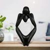 Abstract Resin Statue Sculpture & Figurines Modern Home Decor Living Room Black Unique Piece