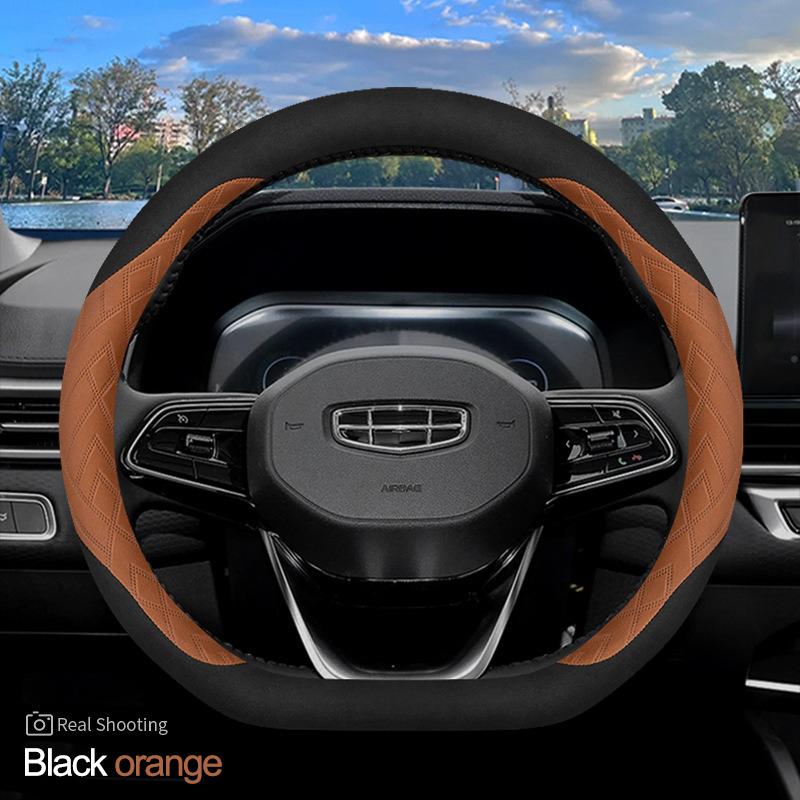 Car Steering Wheel Cover Wrap for Geely Coolray PrefacecXingyue Binyue Monjaro 2025 2025 2025 D Type Steering-Wheel