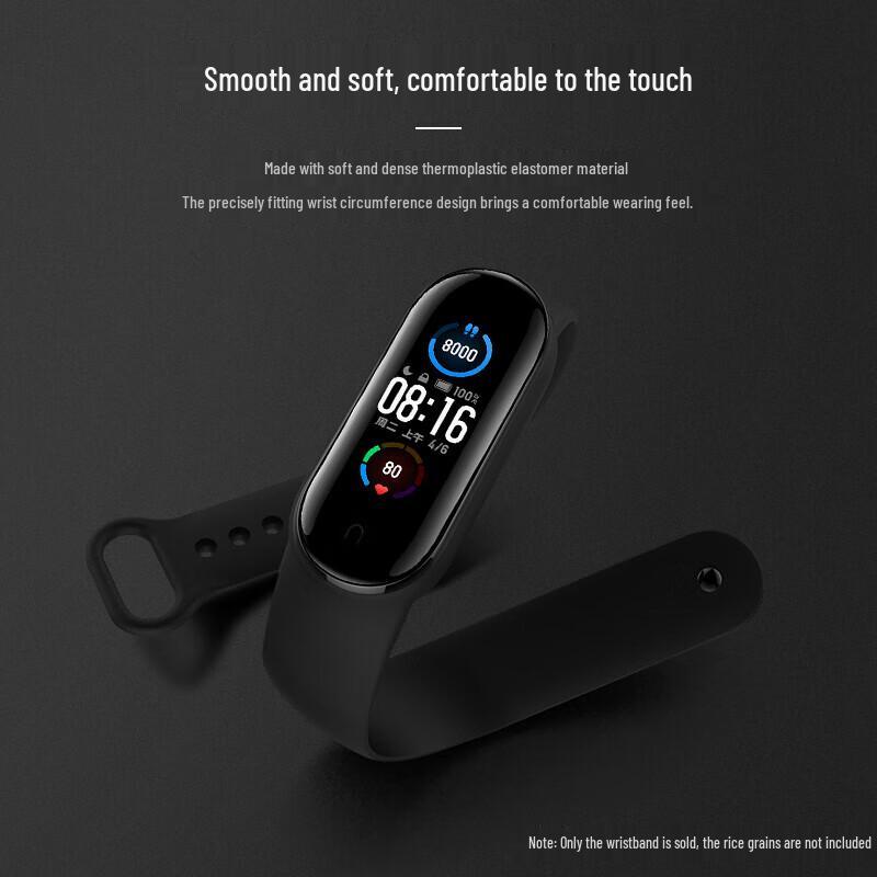 CHENSONG Silicone Smartwatch Strap for Xiaomi Mi Band