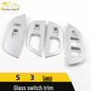 S3 Song Glas Schalterrahmen & Galvanisierte Fenster Armlehnenheber Pailletten Autozubehör