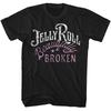 Jelly Roll Krásne Zlomený Maľovaný Čierny Hudobný Tričko