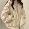 Women's Thick Padded Coat Loose Casual Solid Color Winter Warm Fleece Lined Hooded Long Sleeve Outwear With Pockets