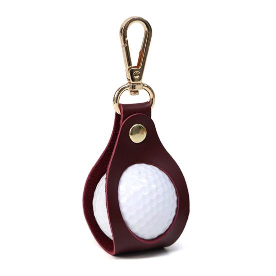 Porta Bolas de Golfe em Couro Sintético Portátil para Pendurar na Cintura Bolsa Porta Bolas de Golfe Estojo com Fivela de Liga de Zinco Acessórios de Golfe Homens Mulheres Presente para Jogador de Golfe